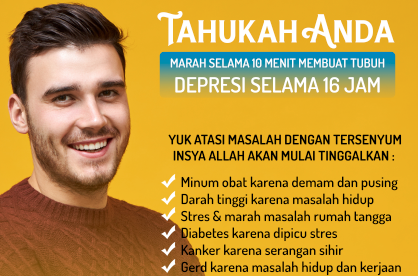 Tahukah Anda, Marah 10 Menit Tubuh Depresi Selama 16 Jam. Ini Solusinya